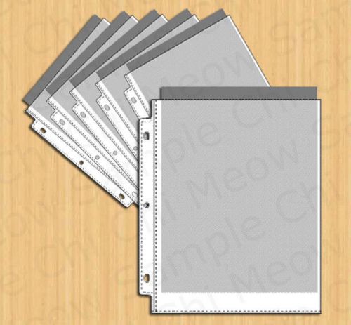 50 NEW Clear Sleeve Sheet Protectors Mementos Tax Returns Photos Advertising