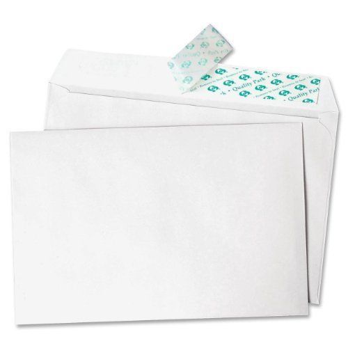 NEW Quality Park Half-Fold Invitation Envelope  5.75 x 8.75 Inches  White  Redi-