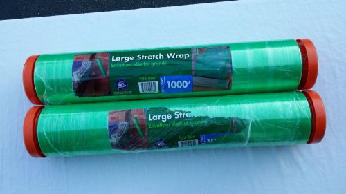 2 pack rolls 20 inches wide x 1000 feet long oxo-biodegradable stretch film for sale