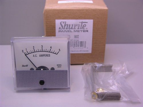 1 Shurite 8503Z 850 Series 0-5AC Amps Panel Meter 2.5&#034; Mounting Hole