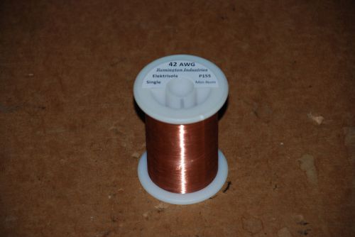 42 AWG Gauge Enameled Copper Magnet Wire 8oz, 25,000ft Length 0.0026&#034; 155C Nat