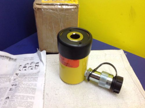 Enerpac rch-121 hydraulic hollow cylinder new 12 ton 1.63&#034; stroke cr400 coupler for sale