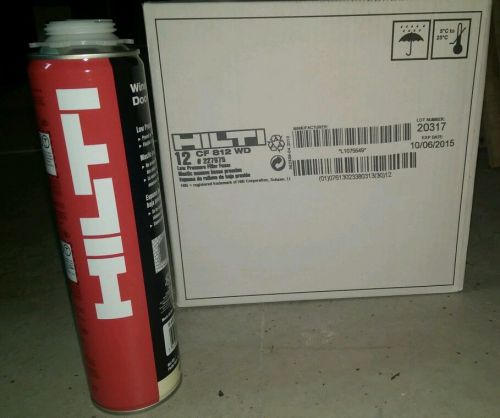 Hilti cf 812 low pressure window and door foam 12 cans for sale