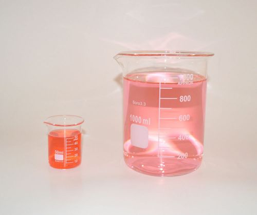 2 beaker sets 1000 50 ml griffin graduated borosilicate glass beakers new for sale