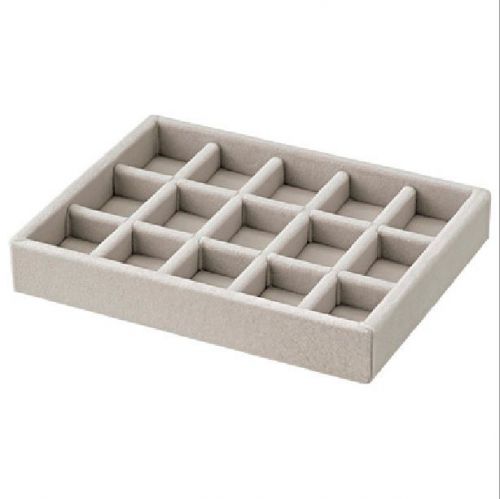 MUJI:Velour Inner Accessories Tray-Grid for Acrylic2drawers:16(W)x12(D)x2.5(H)cm