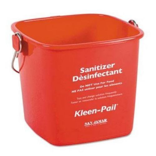 San Jamar - Kleen-Pail 6Qt Plastic Red 12/Carton &#034;Product Category: Breakroom An