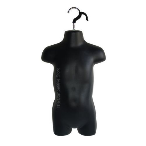 Toddler Hanging Mannequin Form - Display 18 Months To 4T Kids Clothing - Black