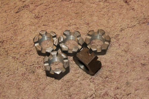 1-1/4 - 12 Slotted Hex Nuts Lot of 5