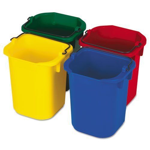 Rubbermaid Commercial 5-Quart Disinfecting Utility Pail  4 Colors - four buckets