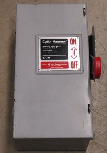 CUTLER-HAMMER DH361FGK 30A 30 A AMP 600V FUSIBLE SAFETY DISCONNECT SWITCH