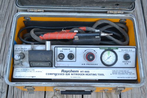 Raychem Compressed Air Nitrogen Heating Tool HT-900 Yellow Carry Case Box Manual