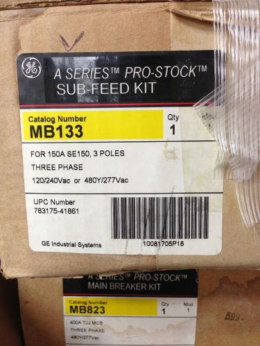 Ge mb133 sub-feed kit for 150a se150 3-pole 120/240 or 480y/277v new!! for sale