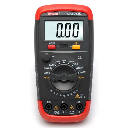 Ua6013l auto range digital capacitor capacitance tester meter multimeter for sale