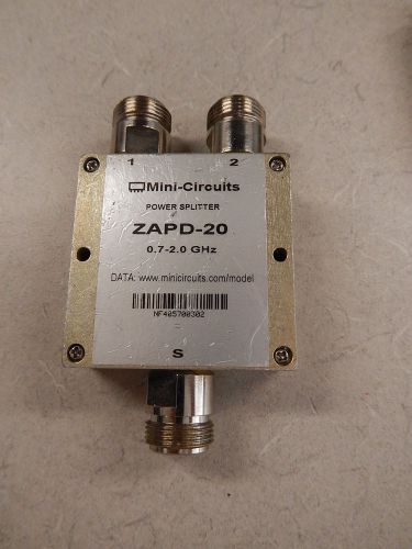MINI-CIRCUITS ZAPD-20 .7 - 2 GHz POWER SPLITTER COMBINER 1386