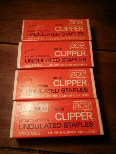 4- Ace Clipper security closing undulated staples 702 pliers