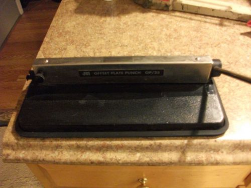 USED James Burn International OP 25 Offset Plate Punch Hole Made in USA A2