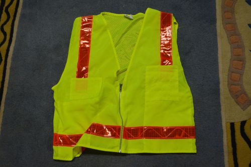 Safety neon vest by brite threads size 3-l and 2-2xl with pockets size - new for sale