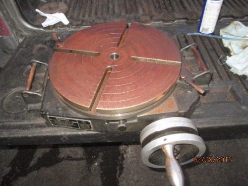 MACHINIST TOOLS LATHE MILL 15&#034; Bridgeport Rotary Table for Milling Machine