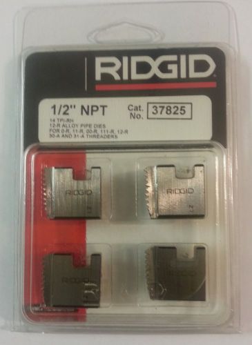 Brand New! Unused, Unopened RIDGID 1/2&#034; NPT 12-R PIPE THREADING DIES #37825