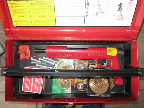 Ramset red head powder actuated fastening tool. w/ case, power loads, fasteners for sale