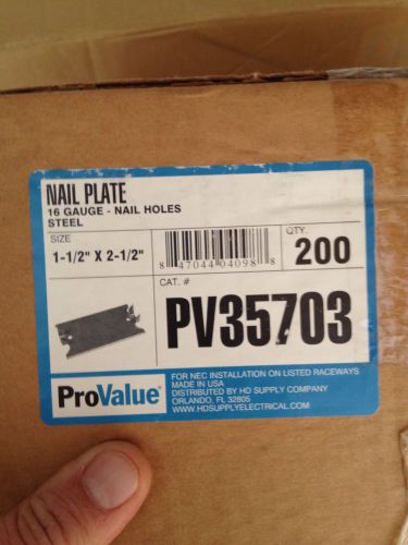 (200) Provalue 16  GAUGE STEEL NAIL PLATES WITH PRONGS