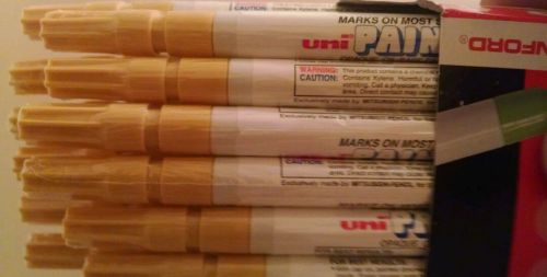 12 new sanford uni-paint markers, fine point, yellow for sale