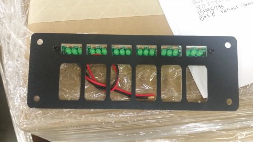 Switch panel with backlighting, 6 position / No switches included