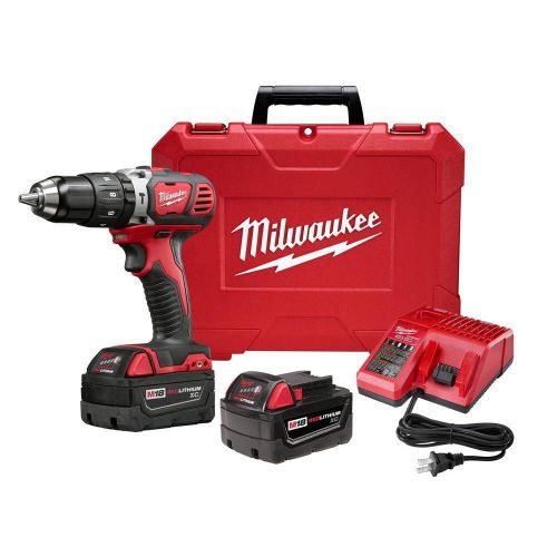 Milwaukee M18 Compact 1/2&#034; Hammer Drill/Driver Kit 2607-22 NEW