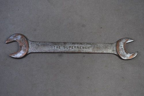 VINTAGE WILLIAMS THE SUPERRENCH DOUBLE OPEN END 1094 G 3/4&#034; x 13/16&#034; MADE IN USA