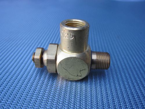 Parker 3251-0125 schrader bellows ea6 pneumatic right angle flow control valve for sale