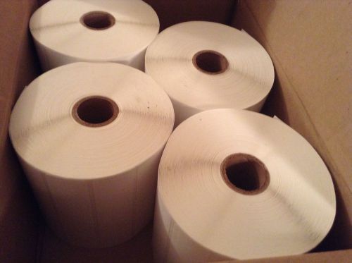 Perforated thermal transfer labels 4.0 x 1.0