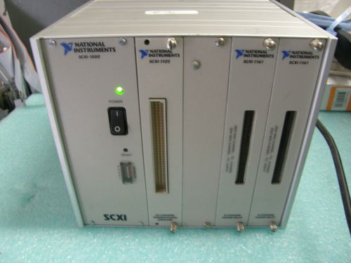 national instruments SCXI-1000 SCXI 1102 2x SCXI 1161 Modules