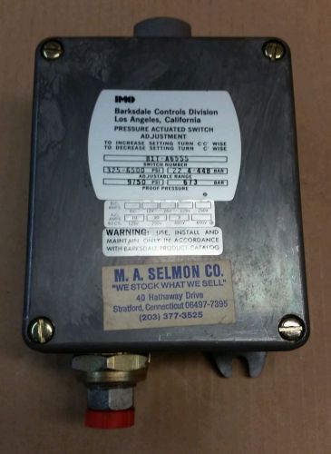 NEW IN BOX IMO BARKSDALE PRESSURE SWITCH B1T-A65SS
