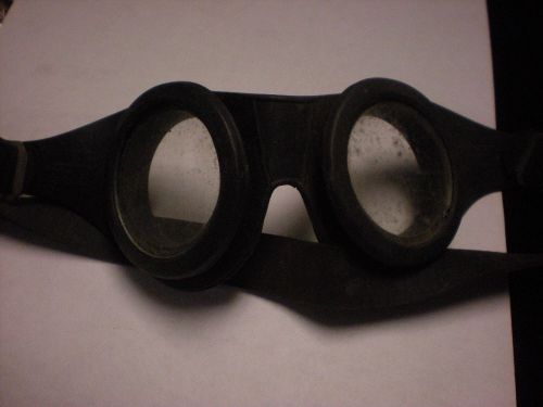 ANTIQUE welding googles STEAMPUNK with black lenses AND CLEAR LENSES