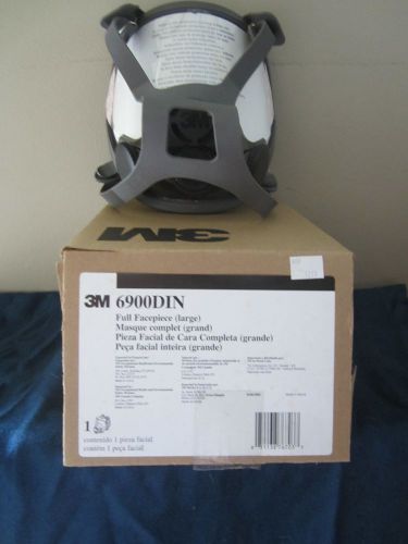 3M 6900DIN Medium Full Face Respirator Gas Mask New in Box