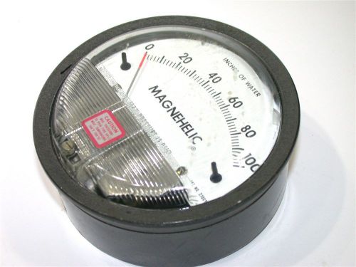 DWYER MAGNEHELIC 0 TO 100 DIFFERENTIAL PRESSURE GAGE 2010C