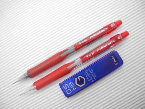 RED barrel Pilot PROGREX  0.5mm &amp; 0.7mm mechanical pencil free leads(Japan)