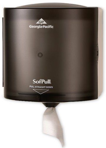 SofPull 58201 Translucent Smoke High Capacity Centerpull Paper Towel Dispenser,