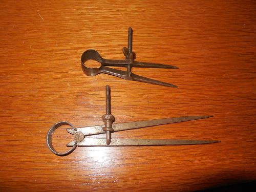 2 Compass Smaller  In good working order  2&#034; &amp; 5&#034;  Free USA Shipping!
