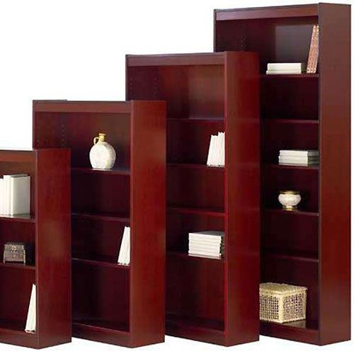 OFFICE BOOKCASES Book Case 30&#034; - 84&#034; Tall Big Cherry Mahogany Wood Wooden Doors