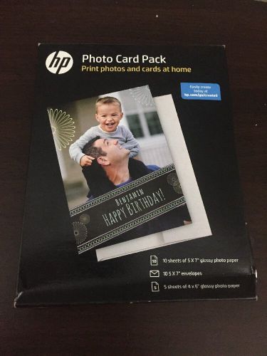2 Packages HP Photo Card 10 Pack