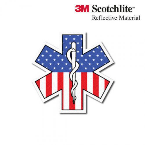 3M US Flag Reflective Star of Life Decal - 2&#034;