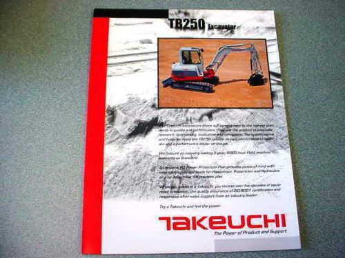 Takeuchi TB250 Excavator Brochure