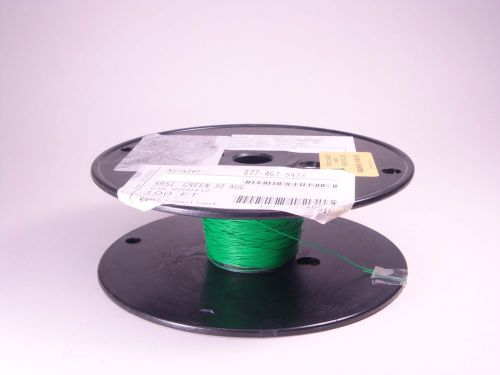 5951 Alpha PVC Hookup Wire 30 AWG Silver Plated Copper Green 100&#039; NOS