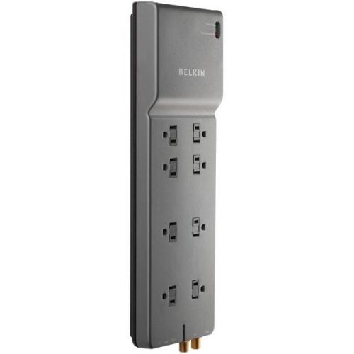 Belkin be108230-12 home/office surge protector 8-outlet 12ft cord for sale