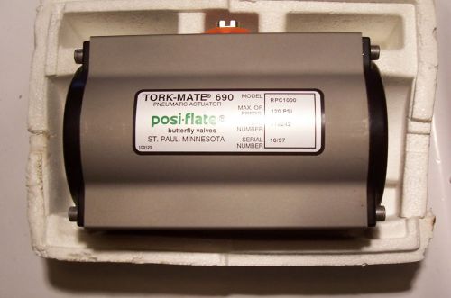 TORK-MATE 690 Pneumatic Actuator Posi-Flate Butterfly Valves Model RPC1000