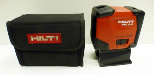 Hilti PM 2-P Point Laser Autoleveling Plumb IP54 Protection Used