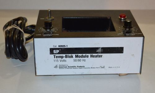 LAB-LINE S/P Temp Blok Module Heater H2025-1, 115V 50/60Hz 0.9A / Tested