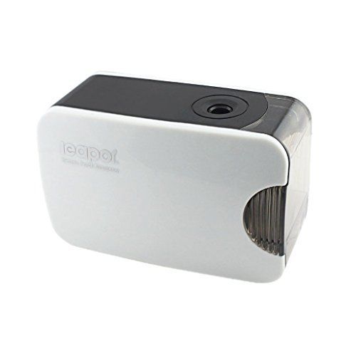 BTSKY? Portable White Baterry Operated and USB-powered Electric Pencil Sharpener