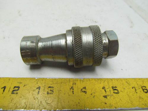 Safeway s105-3 3/8&#034;npt quick coupling hydraulic coupler steel w/s101-3 nipple for sale